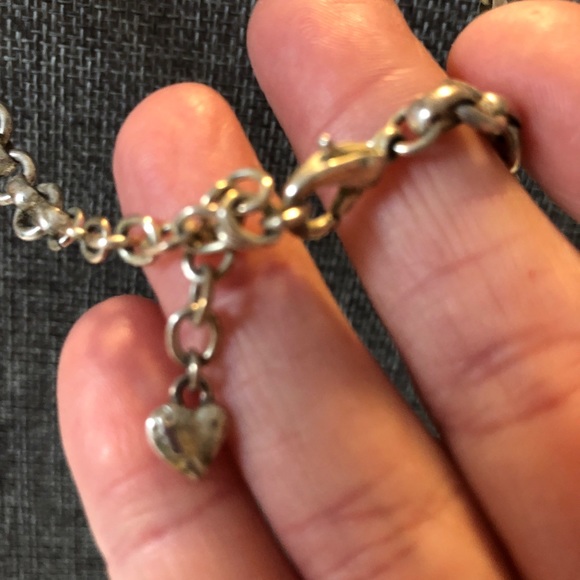 Carolee Necklace Pearls Dangle Silver Chunky Chain - Picture 3 of 3